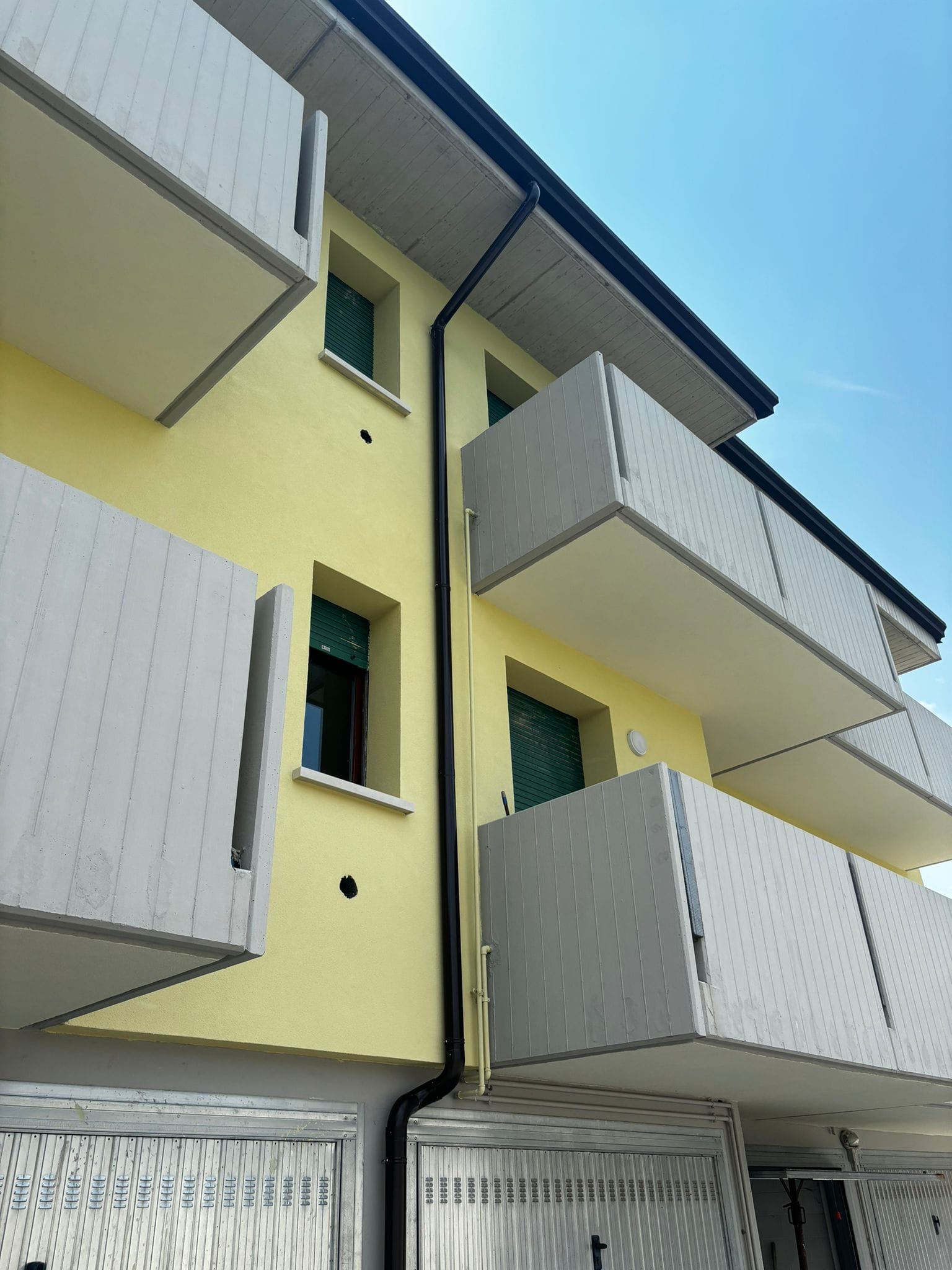 Facciata ristrutturata di un edificio